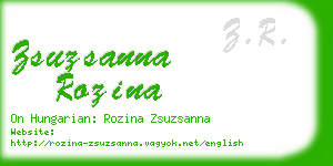 zsuzsanna rozina business card